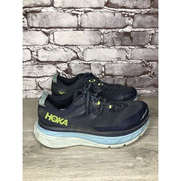 Hoka One One Stinson 6 Outer Space Blue Glass Running Shoes Women 9M US/41 1/3EU - Picture 16 of 16